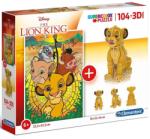 Clementoni Az oroszlánkirály puzzle + 3D modell 104 db-os (20158)