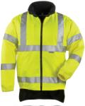 Euro Protection Fluo 4/1pe sárga/kék kabát (HV sárga, XXL) (70573)