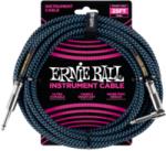 Ernie Ball Ernie Ball Szövetkábel Fekete/Kék - hangszerabc