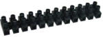 Tracon Electric Tracon SF10A-H Flexibilis sorozatkapocs, H profil, 12 tag, fekete 6mm2, 450VAC, 40A, PP (SF10A-H) - elektrikstore