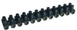 Tracon Electric Tracon SF15A-U Flexibilis sorozatkapocs, U profil, 12 tag, fekete 10mm2, 450VAC, 50A, PE (SF15A-U) - elektrikstore