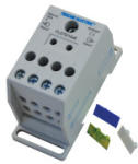 Tracon Electric Tracon FLS70/10X8 Fővezetéki leágazó sorkapocs, sínre szerelhető 1×70mm2 / 8×10mm2, 400VAC, 192A, MULTICOLOR (FLS70/10X8) - elektrikstore