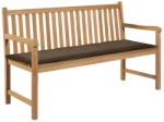 vidaXL Pernă de bancă de grădină gri taupe, 150x50x3 cm, textil oxford (47623)