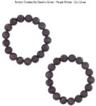  Bratara Turmalina Roz Diametru 62 mm - Margele Rotunde - 12 x 12 mm