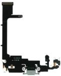  tel-szalk-019307 Apple iPhone 11 Pro töltőcsatlakozó port, flexibilis kábel / töltő csatlakozó flex fehér (tel-szalk-019307)