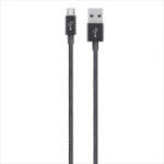 Belkin MIXIT Metallic Micro-USB - USB adat/töltőkábel 1.2m fekete (F2CU021bt04-BLK)