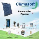 Panosol Pachet Panosol 2P Economic panou solar 12 tuburi vidate cu boiler bivalent 120 litri (C.280)