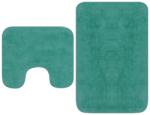 vidaXL Set covorașe baie, 2 buc. , textil, turcoaz (133236) - vidaxl Covor baie