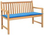 vidaXL Pernă de bancă de grădină, albastru, 120x50x3 cm, textil oxford (43202)