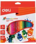 Deli Creioane colorate 24 culori/set Emotion DELI (DLEC00220)