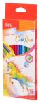 Deli Creioane colorate 12 culori/set Colorun DELI (DLEC00300)