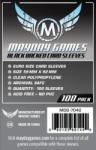 Mayday Games Euro méretű kártyavédő (100 db-os csomag) 59 mm x 92 mm, fekete hátlap (MDG-7042)