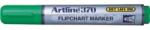 ARTLINE Flipchart marker ARTLINE 370 - Dry safe ink, corp plastic, varf rotund 2.0mm - verde (EK-370-GR) - ihtis