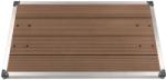 vidaXL Cădiță de duș de exterior maro 110x62 cm WPC și oțel inoxidabil (48204)