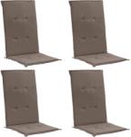 vidaXL Perne scaun de grădină, 4 buc. , gri taupe, 120x50x3 cm (47541)