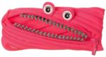 ZIPIT Penar cu fermoar, ZIPIT Grillz Monster - roz cu dinti argintii (ZP-141452) - viamond Penar