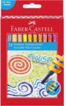 Faber-Castell Creioane colorate cerate retractabile, 24 culori/set FABER-CASTELL Twist, FC120004