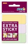 STICKN Etichete autoadezive 25 x 65 mm, 3 x 90 etichete/set Stick"n Extra sticky label - pastel asortate (HO-21757)