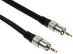 Velleman STEREO Jack 3.5mm professzionális audio kábel, M/M, 1.5m