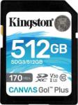 Kingston SDXC Canvas Go Plus 512GB C10 SDG3/512GB