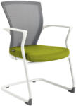 OfficePro Merens White Meeting ergonomikus irodai tárgyalószék Szín: zöld