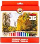 KOH-I-NOOR Creioane colorate Omega Jumbo 36 culori/set Koh-I-Noor K3385-36 (K3385-36)