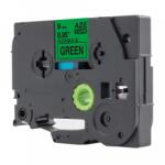 Compatibil Banda compatibila Brother TZ-FX721 / TZe-FX721, 9mm x 8m, flexi, text negru / fundal verde (TZe-FX721)