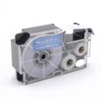 Compatibil Banda compatibila Casio XR-18ABU 18mm x 8m text alb / fundal albastru (XR18ABU)