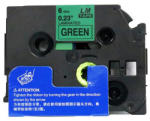 Compatibil Banda compatibila Brother TZ-711 / TZe-711, 6mm x 8m, text negru / fundal verde (TZe711)