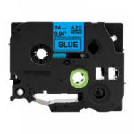 Compatibil Banda compatibila Brother TZ-S551 / TZe-S551, 24mm x 8m, extr. adh. text negru / fundal albastru (TZe-S551)