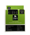 Compatibil Banda compatibila Dymo 45811, 19mm x 7m, text alb / fundal negru (45811)