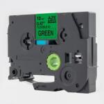 Compatibil Banda compatibila Brother TZ-FX731 / TZe-FX731, 12mm x 8m, flexi, text negru / fundal verde (TZeFX731)