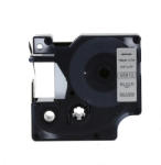 Compatibil Banda compatibila Dymo 45812, 19mm x 7m, text negru / fundal argintiu