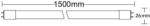 Braytron Tub cu LED T8-1.5MT SINGLE SIDE 24W G13 ADVANCE 4200K (BA52-21581)
