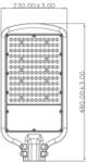 BRAYTRON Lampa stradala cu LED 100W SMD 6000K (BT42-89132)