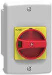 LOVATO Electric Flush-mount Enclosure Ip65 (4x) For Sm1r. . . With Rotary Actuator Red/yellow. Width 87mm (sm1z1725r)