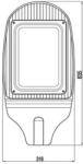 BRAYTRON Lampa stradala cu LED 100W SMD 6000K (BT42-59432)
