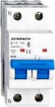 Schrack Intreruptor automat modular (MCB) AMPARO 6kA, B 13A, 1P+N (AM618613)