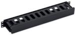 Schrack Organizator cabluri 19, 1U, plastic, negru RAL9005 (DBK14807-B)