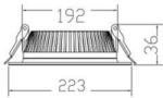 BRAYTRON Spot BULKHEAD ROUND 18W WHITE 6500K (BP13-02410)