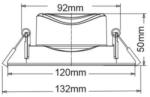 BRAYTRON Smd 10w Spotled-g1 3000k (bd02-01000)