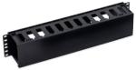 Schrack Organizator cabluri 19, 2U, plastic, negru RAL9005 (DBK14808-B)