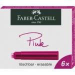 Faber-Castell Cartuse cerneala mici roz 6 buc/cutie FABER-CASTELL (FC185508)