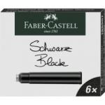 Faber-Castell Cartuse cerneala mici negre 6 buc/cutie FABER-CASTELL (FC185507)