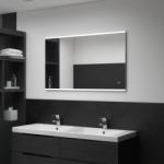 vidaXL Oglindă cu LED de perete de baie, cu senzor tactil, 100x60 cm (144734)
