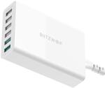 BlitzWolf BlitzWolf® BW-S15 asztali USB gyorstöltő, 60W, 6 USB port (2 gyorstöltő + 4 normál port)