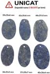  Pandantiv Lapis Lazuli Druzi Oval cu Gaura -34-42 x 20-26 x 5-7 mm - ( L ) - 1 Buc