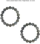  Bratara Labradorit Diametru 58 mm - Margele Rotunde - 12 x 12 mm