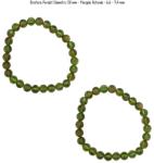  Bratara Peridot Diametru 58 mm - Margele Rotunde 6, 6 - 7, 4 mm