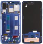  tel-szalk-022567 Xiaomi Mi 9 kék középső keret (tel-szalk-022567)